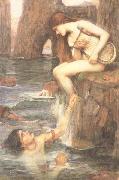 John William Waterhouse The Siren (mk41) oil on canvas